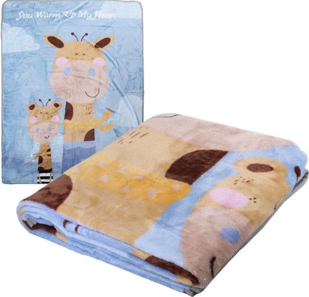 Weiche Babydecke mit Druck, 100x140 cm, Polyesterflanell Produktbild 