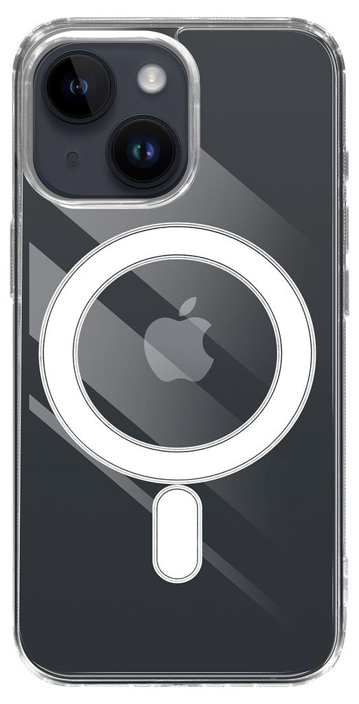 Avizar, Transparente stoßfeste MagSafe Hülle für Apple iPhone 13 mini, Transparent
