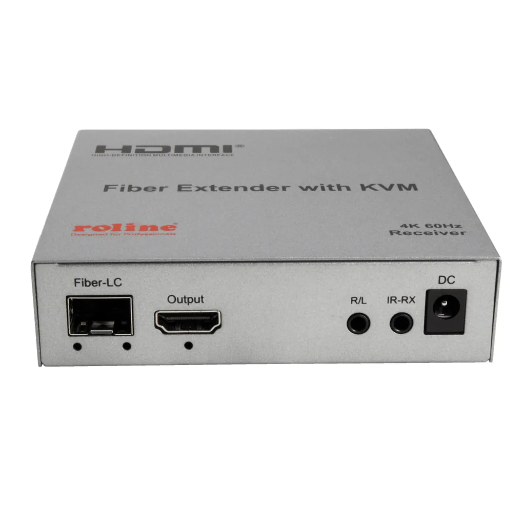 Extenseur KVM ROLINE 14.01.3363 - Ultra HD 4K60 et Portée 20km par LWL - 9