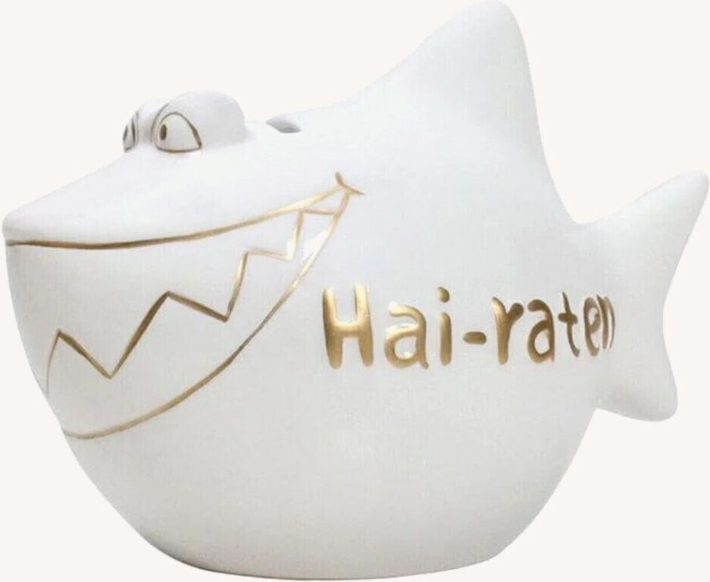 KCG 101360 Spardose Hai "Hai-raten" - Keramik, klein Produktbild 