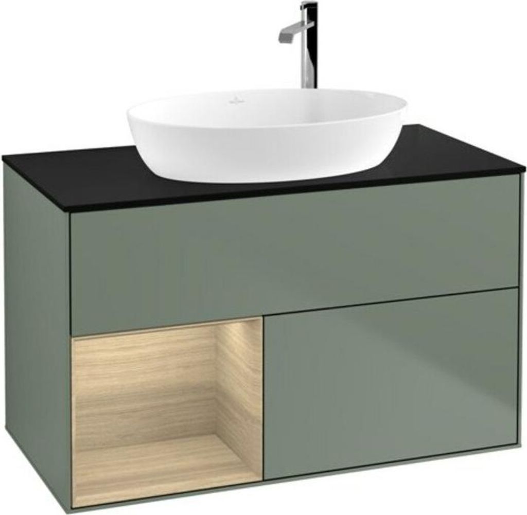 V&B Waschtischunterschrank Finion 100, Pl bla m, Reg Oa ven, Oli. m Lac