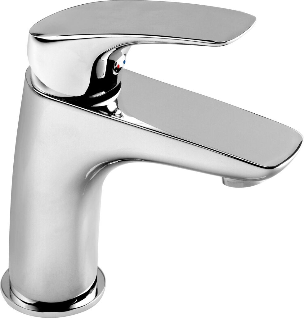 Einhebel-Waschtischmischer 9,8cm Silber + Klick-Stecker