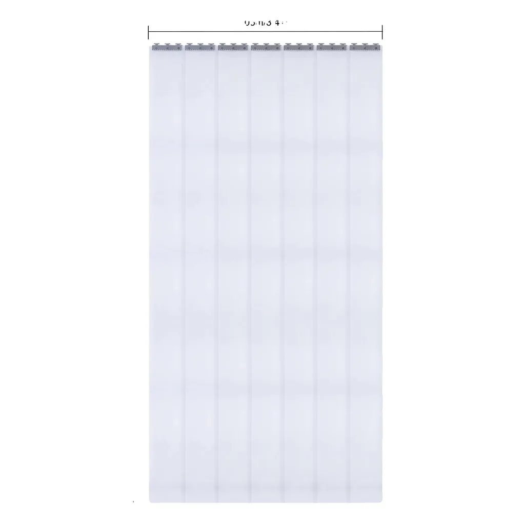 Divisore Ambientale in PVC a Strisce: Tenda Moderna per Lavanderia