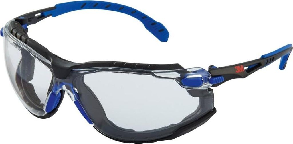 3M Brille Solus 1000 Set,PC,klar,SGAF/AS,blau/schw. Produktbild 