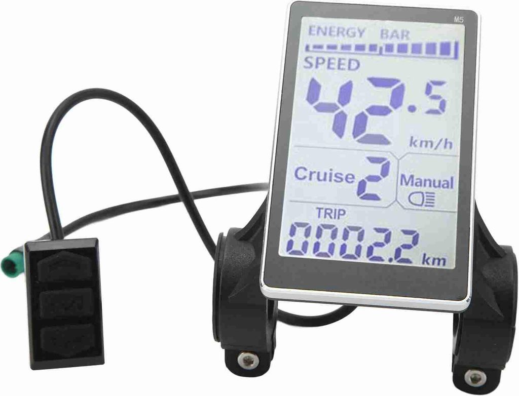 LCD displej pre elektrické bicykle, 5-pinový, 24 V, 36 V, Obrázok produktu 