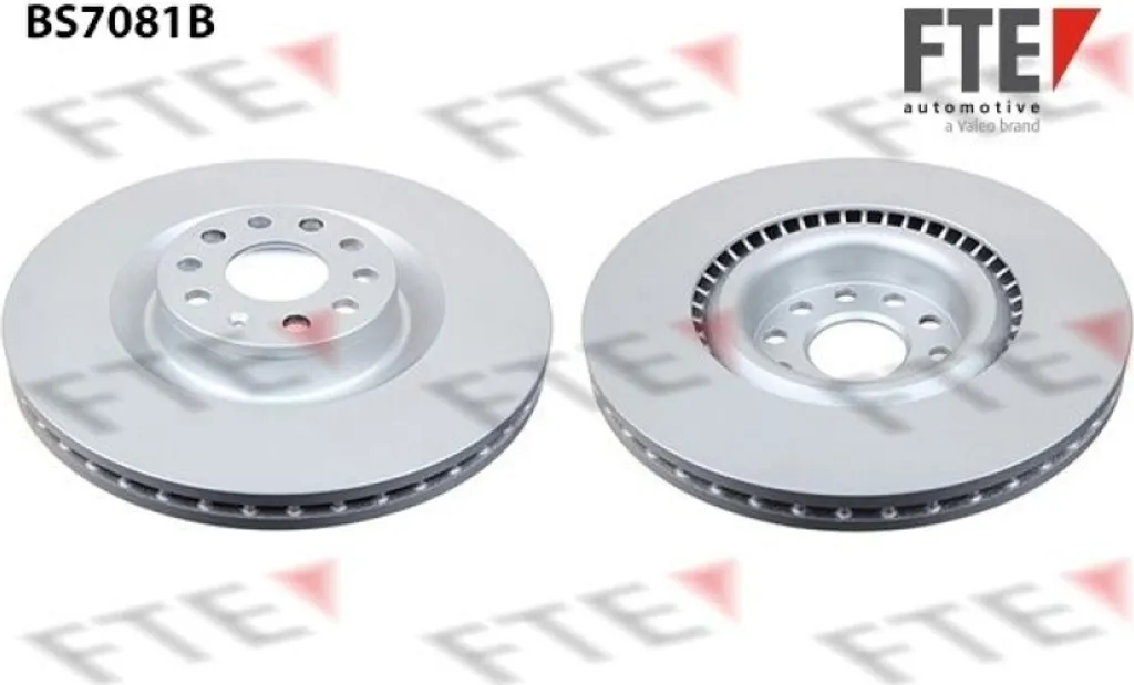 Disques de frein avant ventilés FTE Ø 345 mm contre vibrations Audi A3