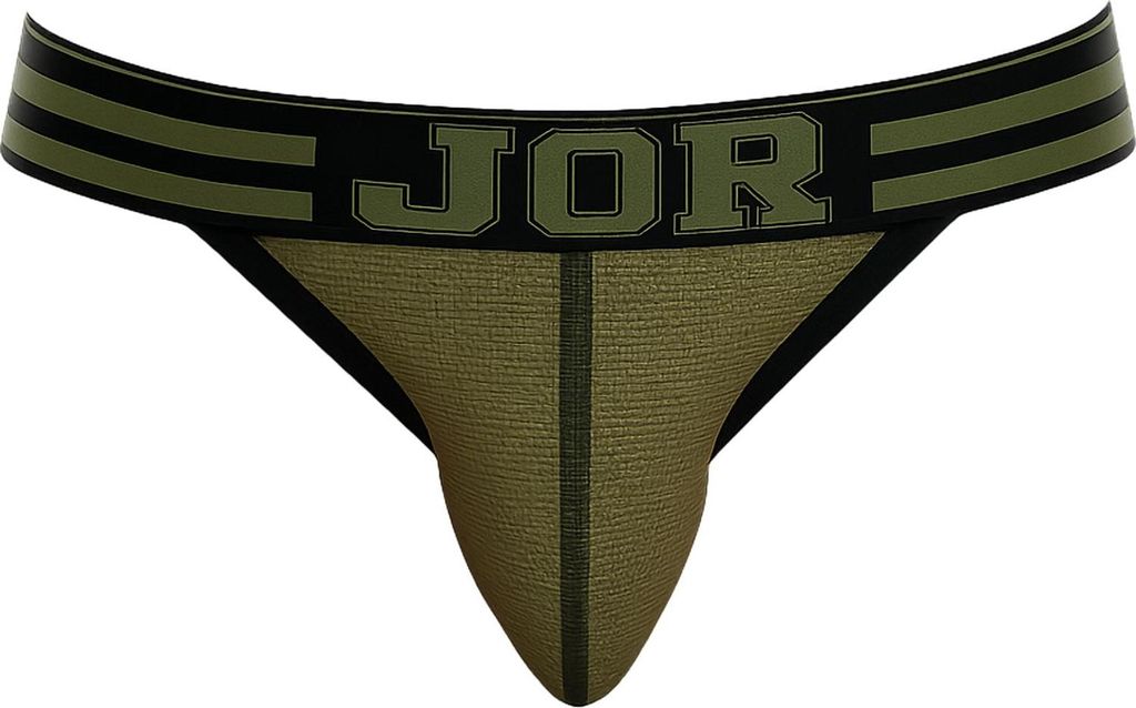 JOR - Herren Thongs Unterwäsche - College Thong Green - 1x Größe S