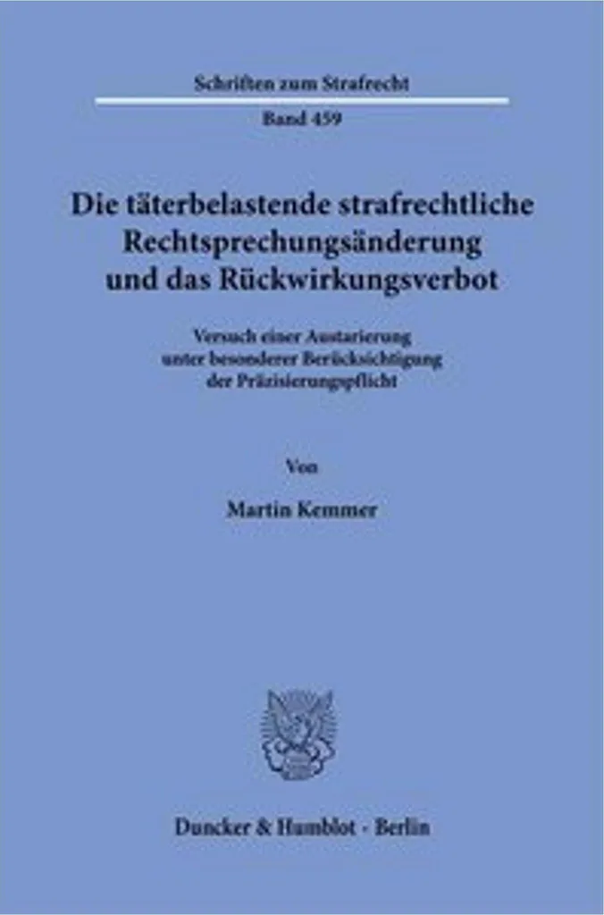 Analyse du Rückwirkungsverbot et jurisprudence pénale - Étude 500p