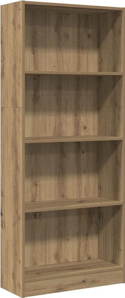 vidaXL Bücherregal Artisan-Eiche 60x24x143 cm Holzwerkstoff
