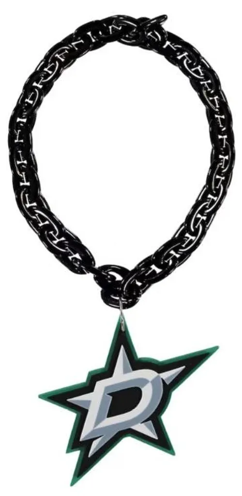 Chaîne des fans des Dallas Stars Collier Fan NHL en Acier Inoxydable