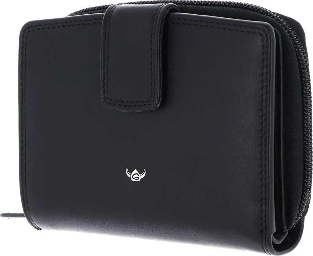 Portafoglio Golden Head Polo RFID Nero - Pelle Nappa per Uomo