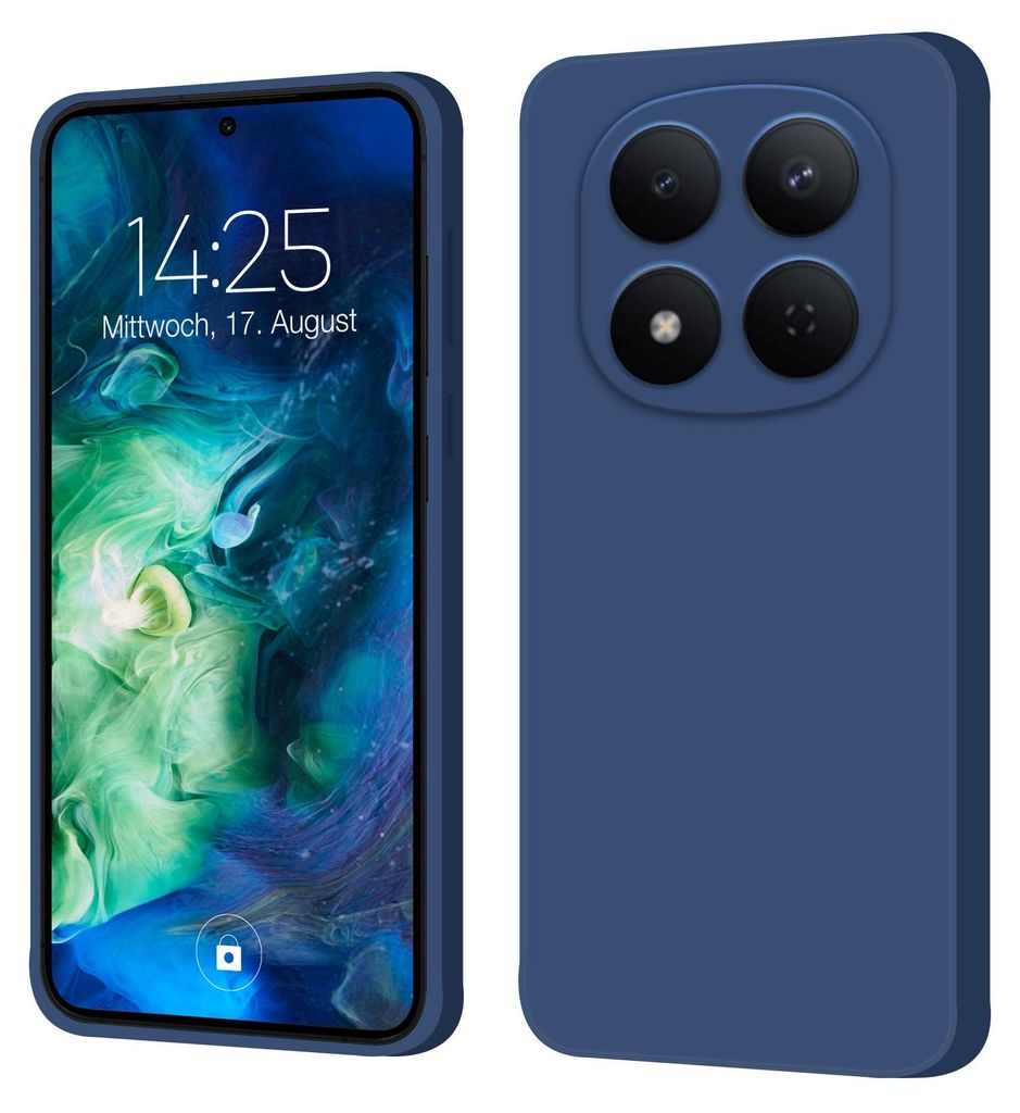 Hülle für Xiaomi Redmi Note 15 Pro 5G Case Cover Bumper Smartphone Softgrip Schutzhülle Farbe: Blau