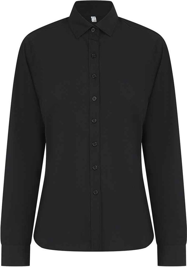 Henbury - Formelles Hemd CoolPlus für Damen Langärmlig PC7753 (L) (Schwarz)