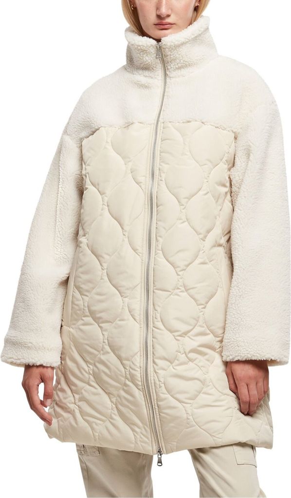 Urban Classics Ladies - Oversized Sherpa Quilted Mantel - 4X