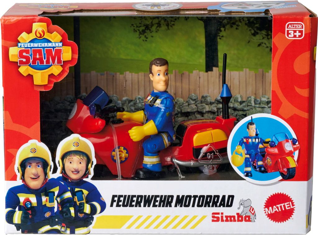 Simba Dickie Sam, brandweermotor met figuur, artikelnummer Productafbeelding 