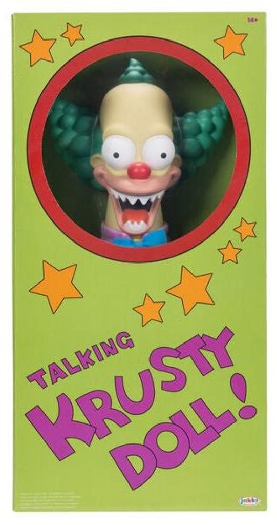 Krusty der Clown, sprechende Puppe, 44 cm, interaktives Spielzeug