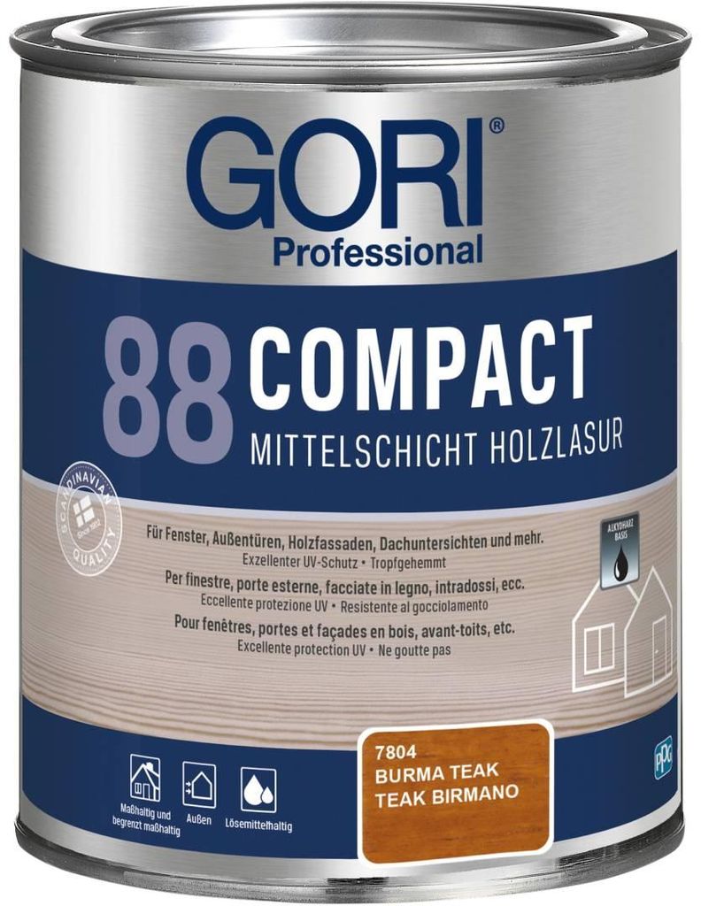 GORI Professional 88 COMPACT, Mittelschicht-Holzlasur, Produktbild 