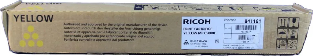 Toner Ricoh 841161 Jaune pour Imprimante MP C5000e Haute Performance