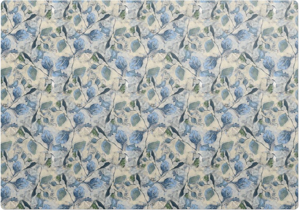 Aquarellblätter – Bodenschutzmatte – Rutschfest – Schutzmatte für Büro – Vinylmatte – Stuhlunterlage –100 x 70 cm