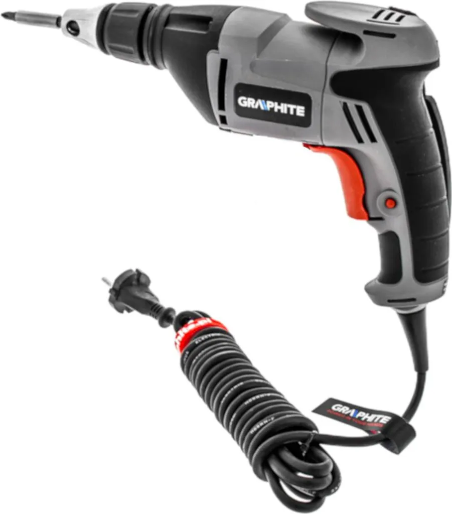 Visseuse de plaquiste filaire Graphite 520W avec mandrin hexagonal