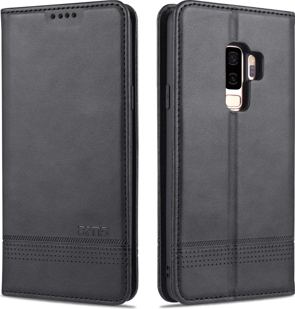 Cover Slim Samsung S9 Plus Portafoglio Nero - Magnetica e Supporto