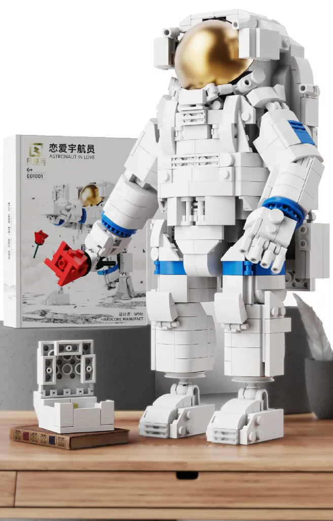 COIL Jeu de Construction Astronaute 787 Pcs Compatible Blanc 14 Ans+ - 3