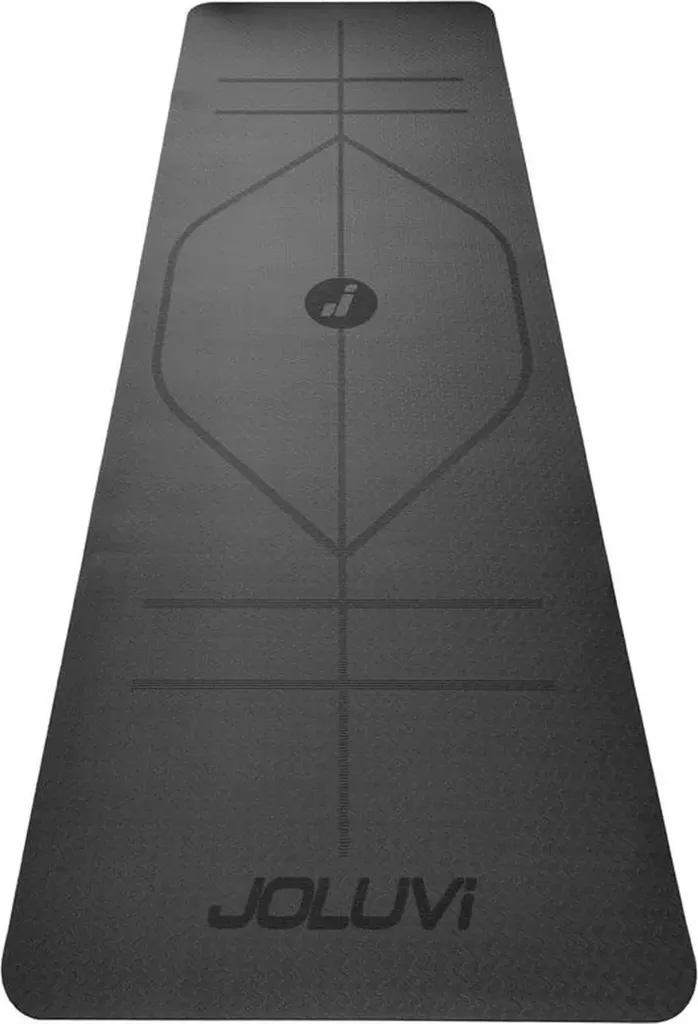 Tapis de Yoga Joluvi 236358-001 Noir - Fini les Glissades durant le Sport