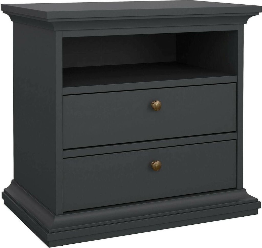 Nachttisch - Grau 40x62,6x58,76h cm