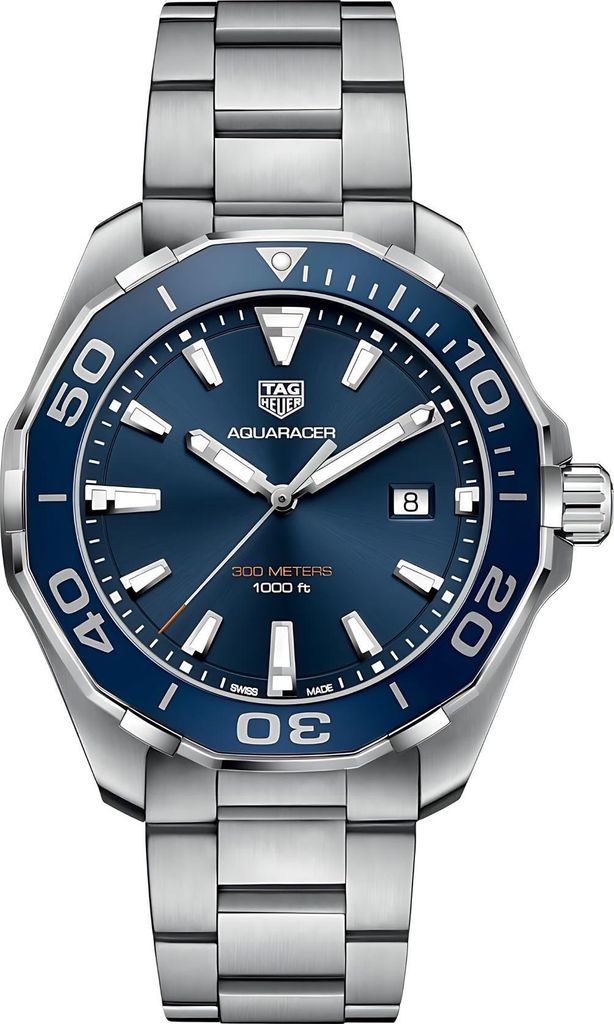 Tag Heuer Aquaracer pánské hodinky stříbrno modré Obrázek produktu 