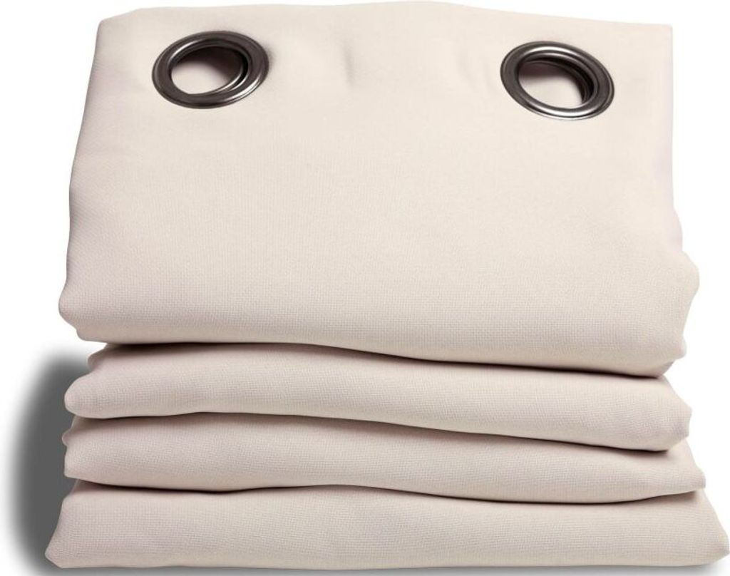 MOONDREAM Akustikvorhang 3in1 | Lärmschutz | Thermoisolierung | 100% Verdunkelung | Patentierte Technologie | Ösen | Beige MC634 | 140B x 300H cm