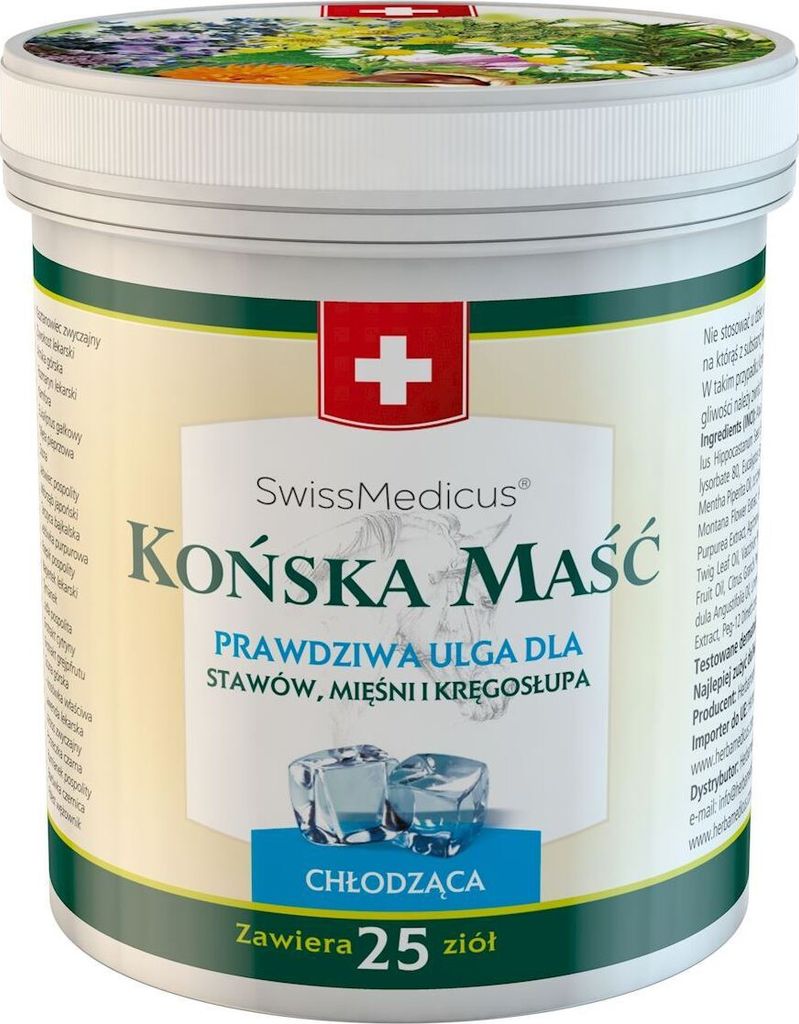 SWISSMEDICUS Chladivá masť na kone 500ml Obrázok produktu 