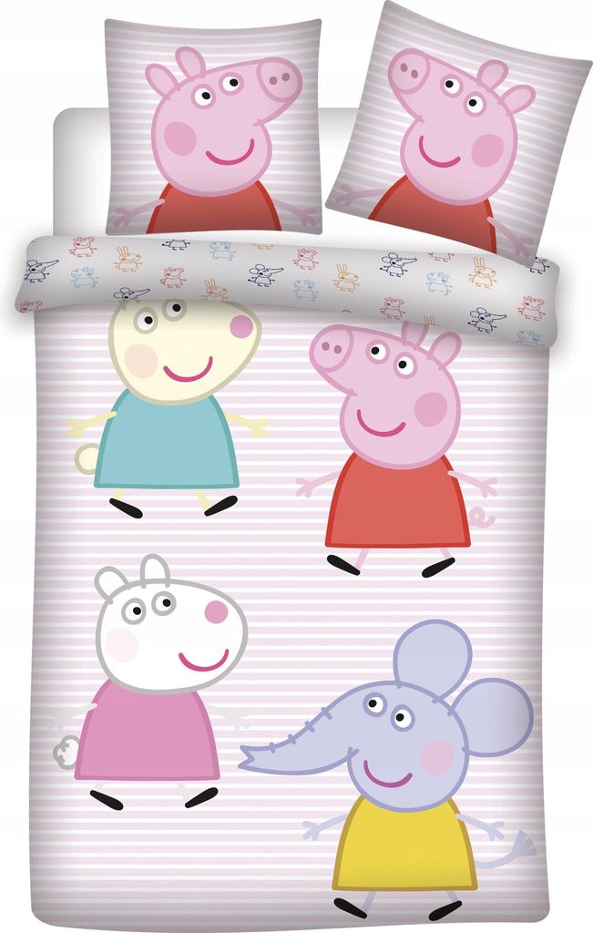 Peppa Wutz, pościel dziecięca, Suzy owca, Emily słoń, Zdjęcie produktu 