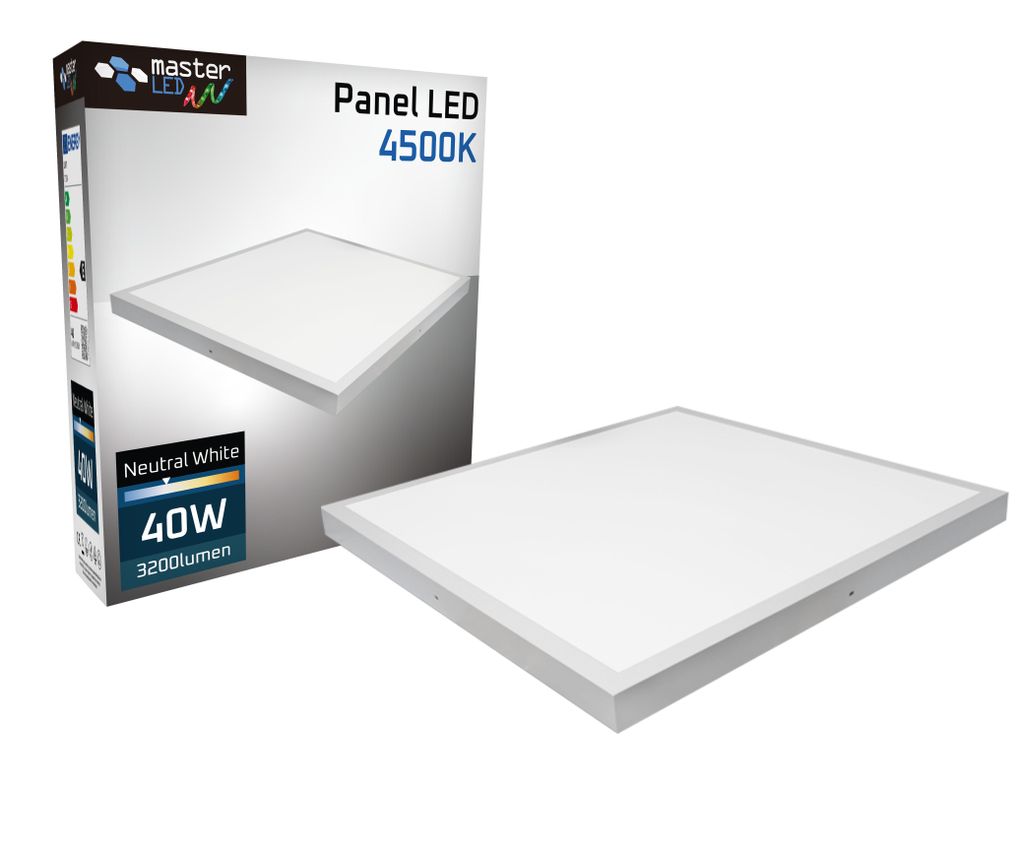 LED panel MasterLED 60 x 60 cm, 40 W, 3200 lm, neutrálna Obrázok produktu 