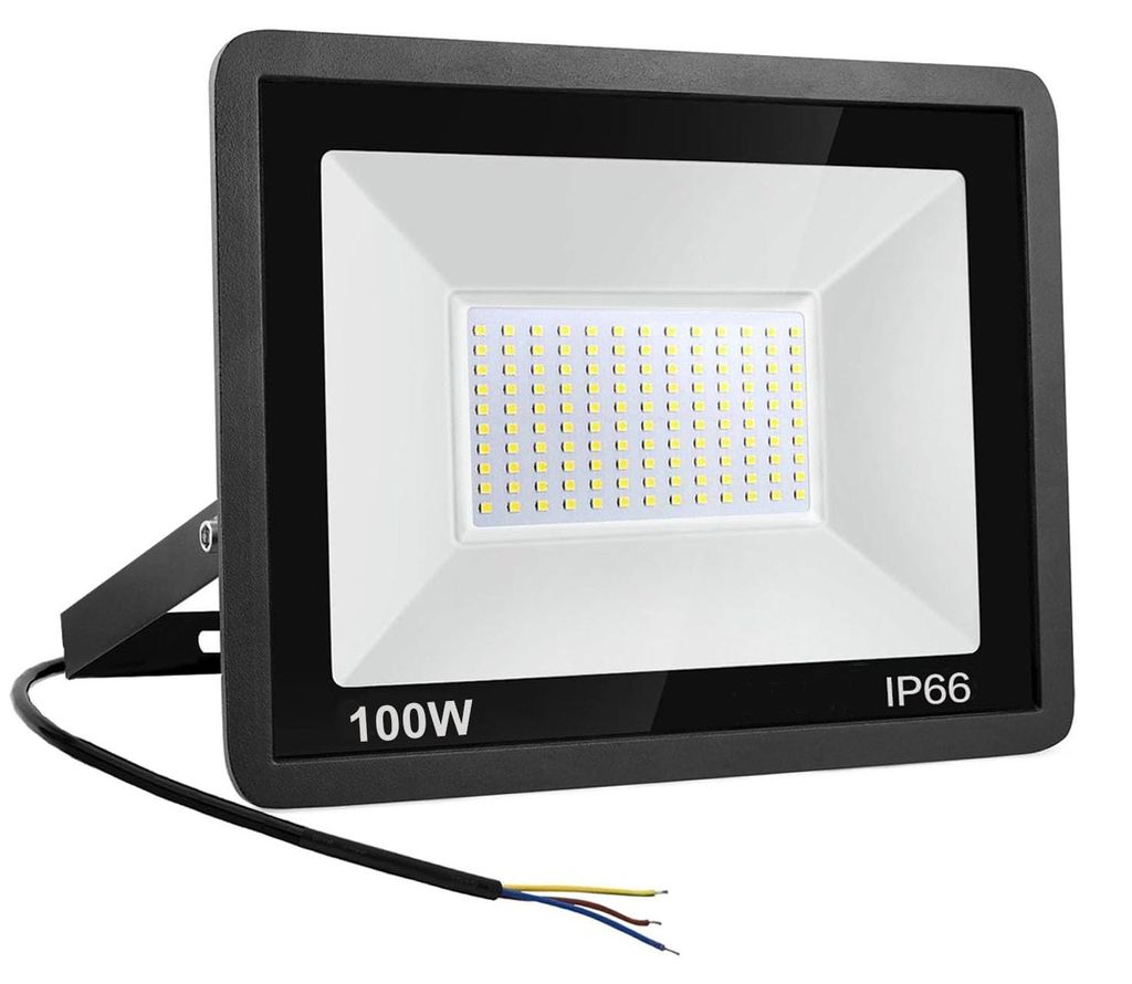 LED-Flutlicht 100 W, 10.000 lm, IP66, kaltweiß, für Außenbereich