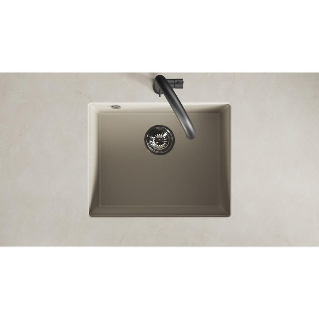 Einbeck-Spüle aus Granit, beige 460 mm (L) x 560 mm (B) x 200 mm (T)