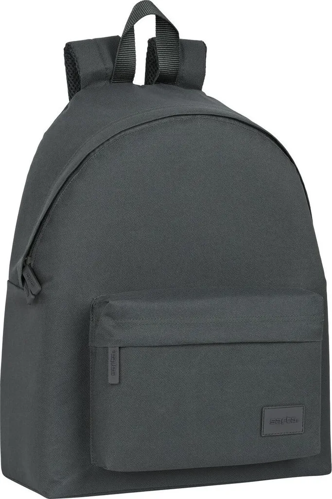 Sac à dos gris pour collège et lycée spacieux format 33 x 42 x 15 cm