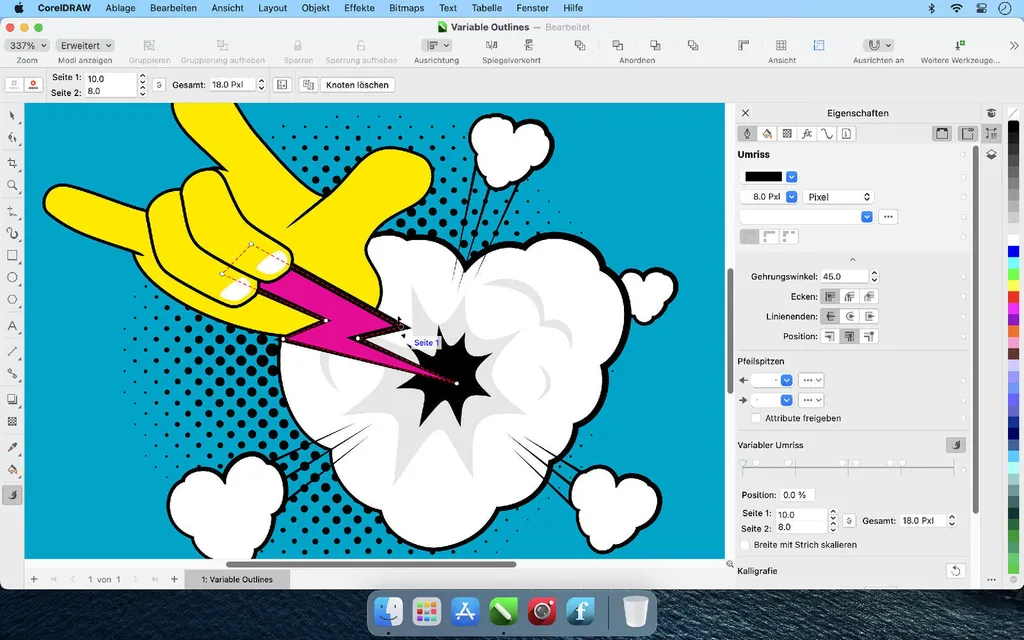 CorelDRAW Graphics Suite pour Création de Logos et Mise en Page 1 an PC