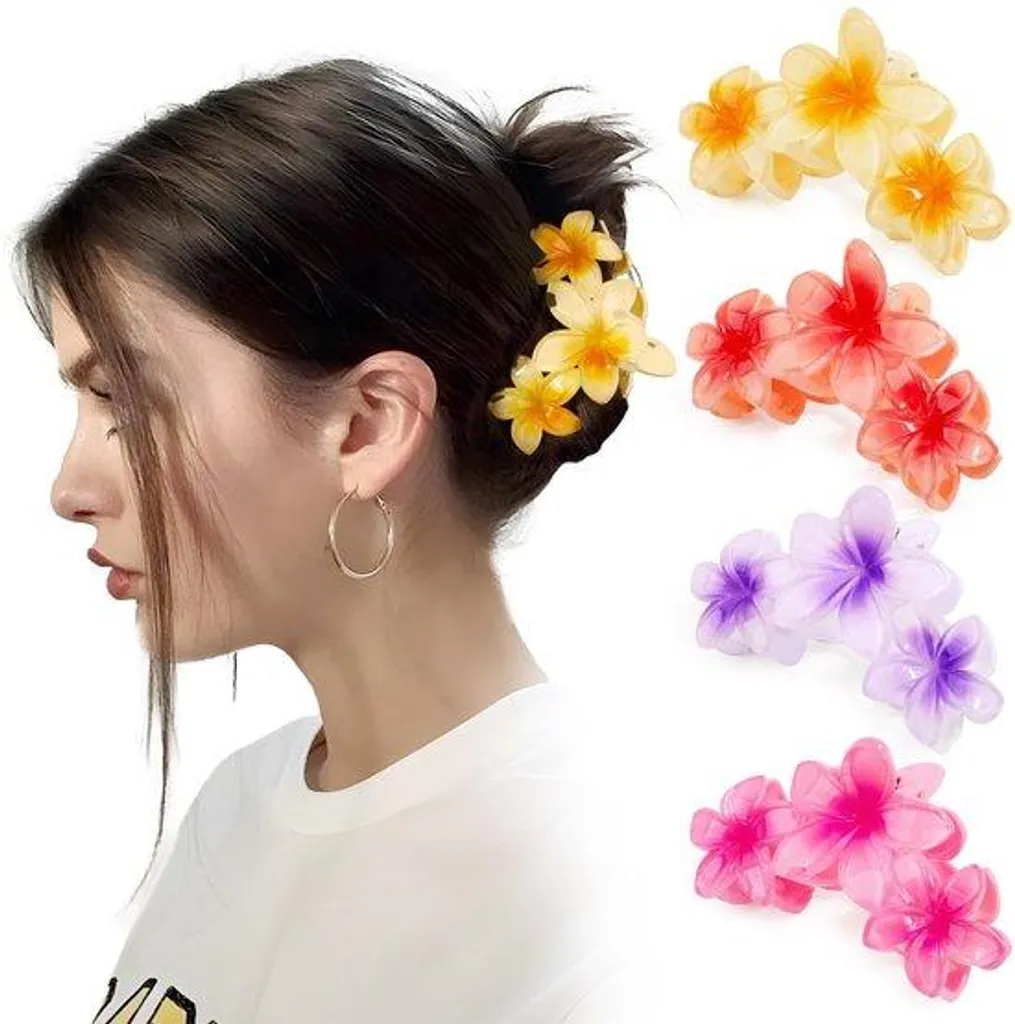 Barrettes en acrylique pour femme pour coiffure rapide et élégante