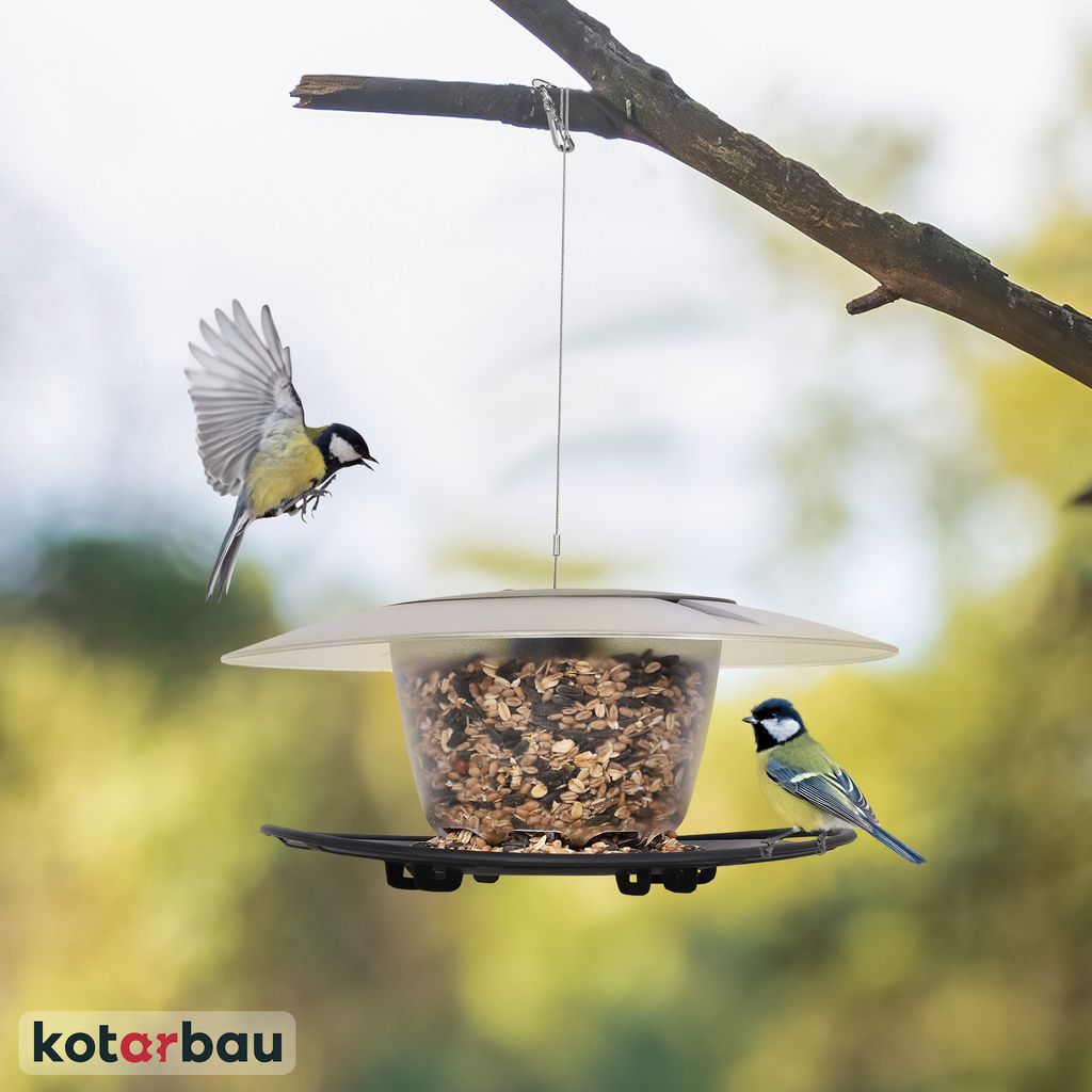 KOTARBAU® Vogelfutterhaus Rund aus Kunststoff Kaufland.de