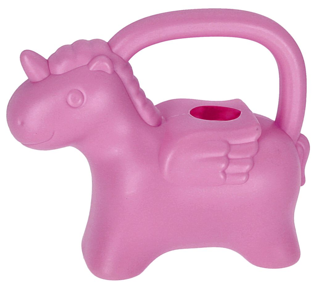 Gießkanne Einhorn Kunststoff rosa 22x19x10cm 1 Liter Produktbild 