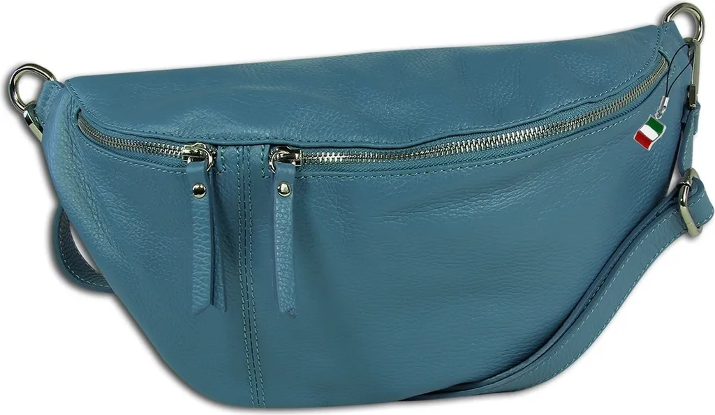 Borsa in Pelle Blu Florence OTF820F - Robusta e Compatta per l'Uso Quotidiano