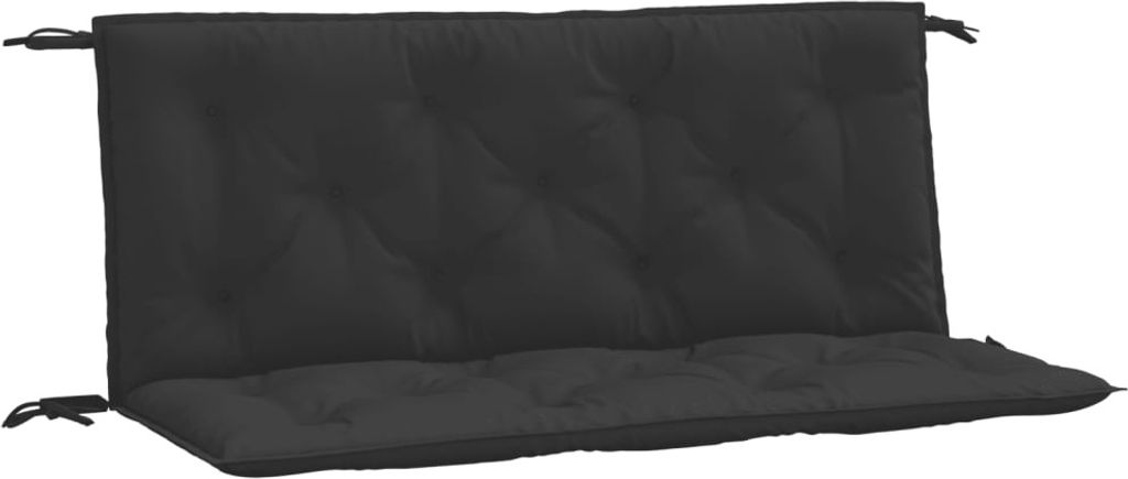 vidaXL Coussins de banc de jardin 2 pcs. noir 120x50x7 cm Image du produit 