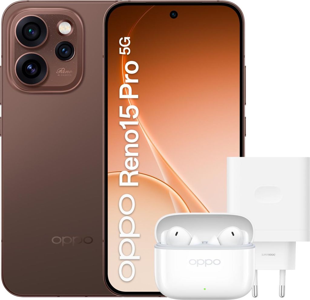 OPPO Reno15 Pro 5G Dusk Black Box 16,1 cm (6.32") Dual-SIM Android 16.0 4G USB Typ-C 12 GB 512 GB 6200 mAh Schwarz