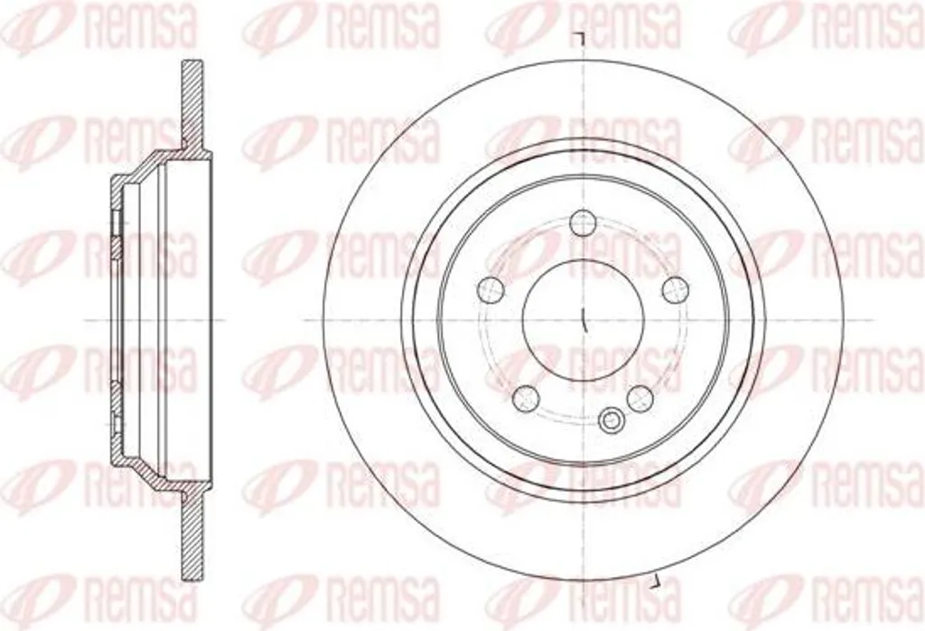 Disque de frein arrière pour Mercedes Vito - Pièce de rechange 61616.00