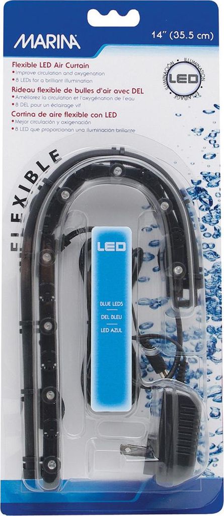 Marina Flexibler LED-Luftvorhang blau, Länge: 35,5 cm