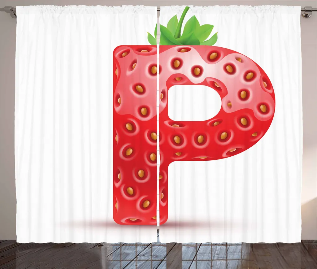 Tenda Design ABAKUHAUS Lettera P 280x175 cm Rosso e Arancione