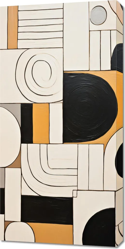 Quadro 50x100 cm Collage di contrasti