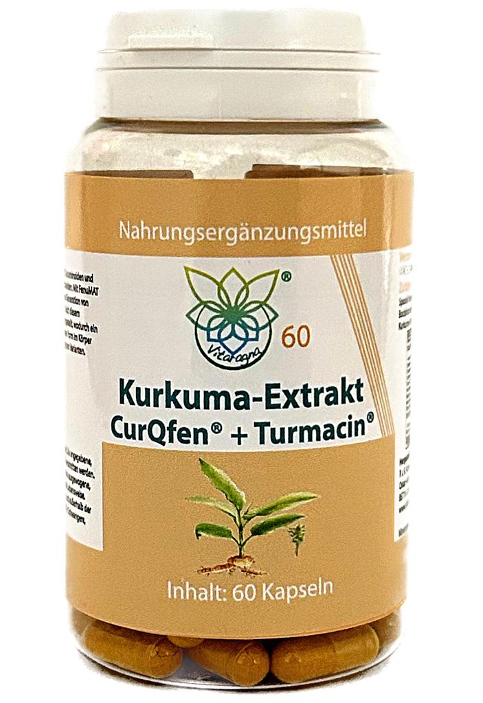 VITARAGNA liposomaler Kurkuma CurQFen Turmacin Komplex - wasserlöslicher Kurkuma-Extrakt - Curcuminoide - angereichert mit Kurkuma-Polysacchariden...