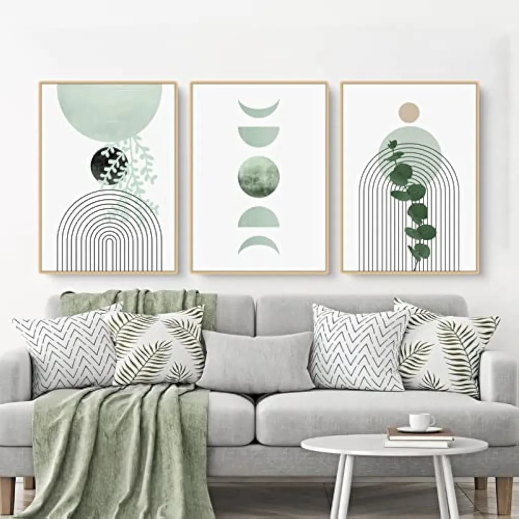 Set de Posters Bohèmes Plante Verte - Tableaux Muraux Modernes Salon