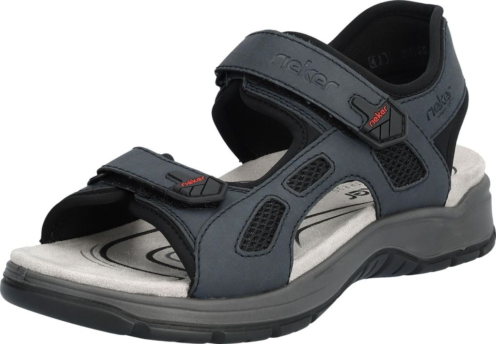 Rieker Herren Sandalen 35905-40, 35905-41, 35905-42, 35905-43, 35905-44, 35905-45, 35905-46, 35905-47 RIE-26955 denim/schwarz/schwarz 45